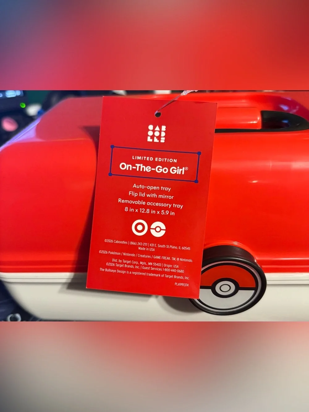 Caboodles Case Red/White- Pokémon x Target